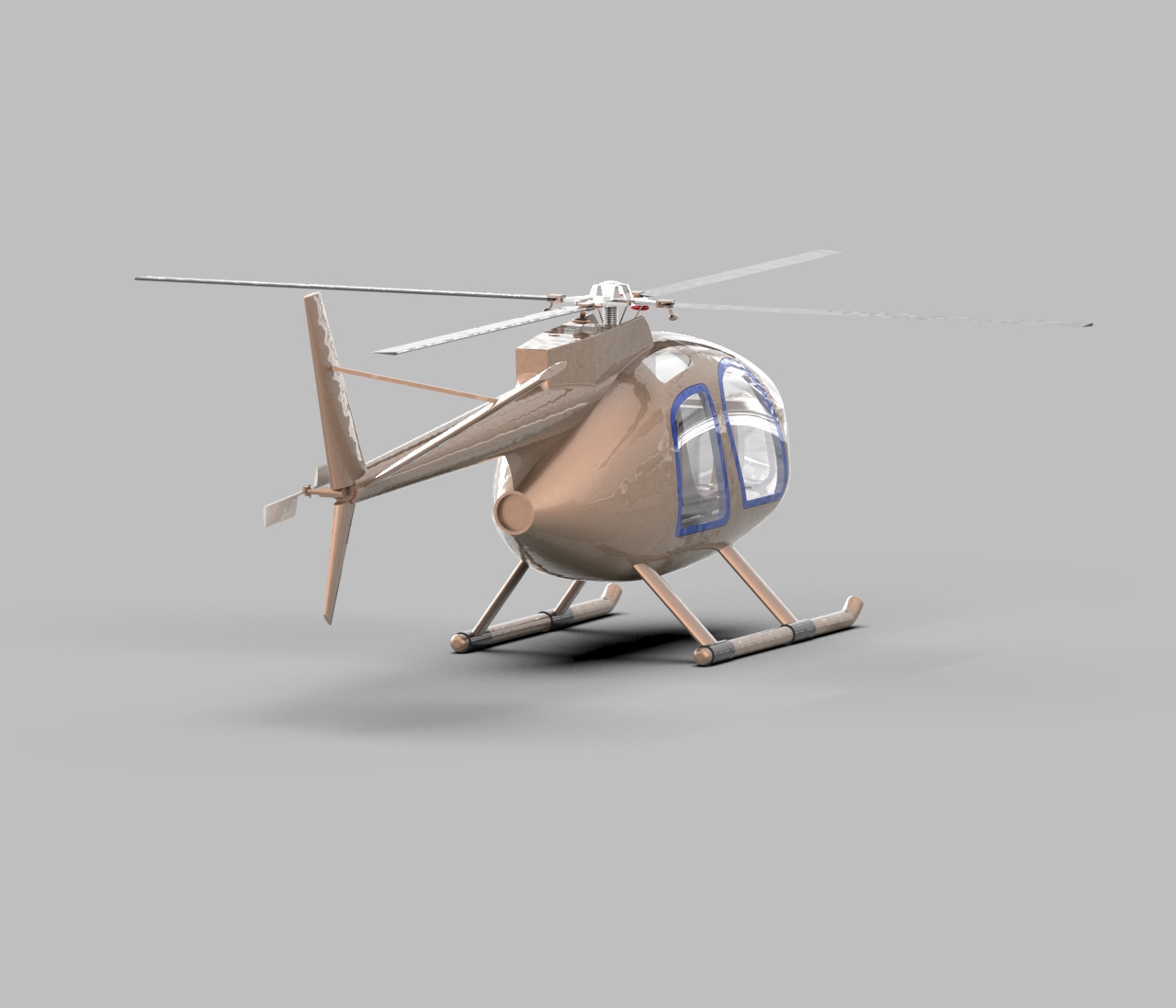 OH-6A直升机简易模型